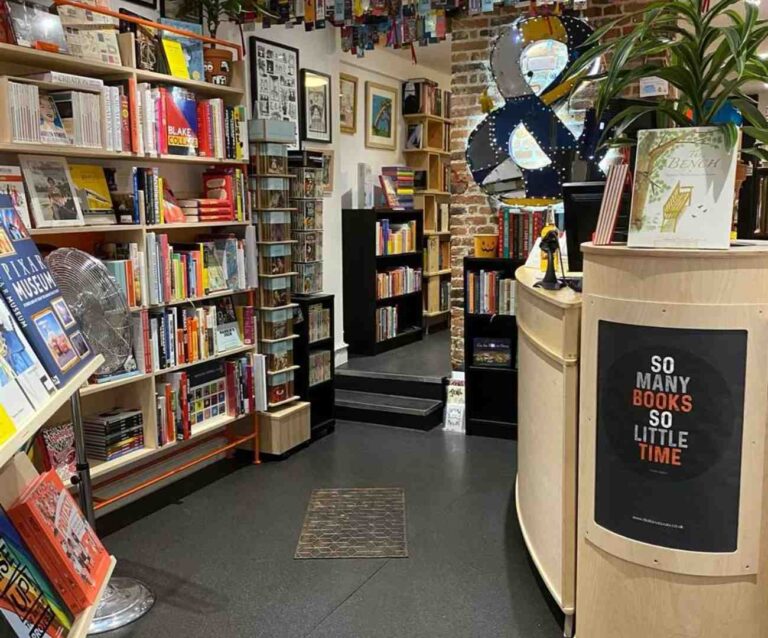 Interior of entrance Dial Lane Bookshop